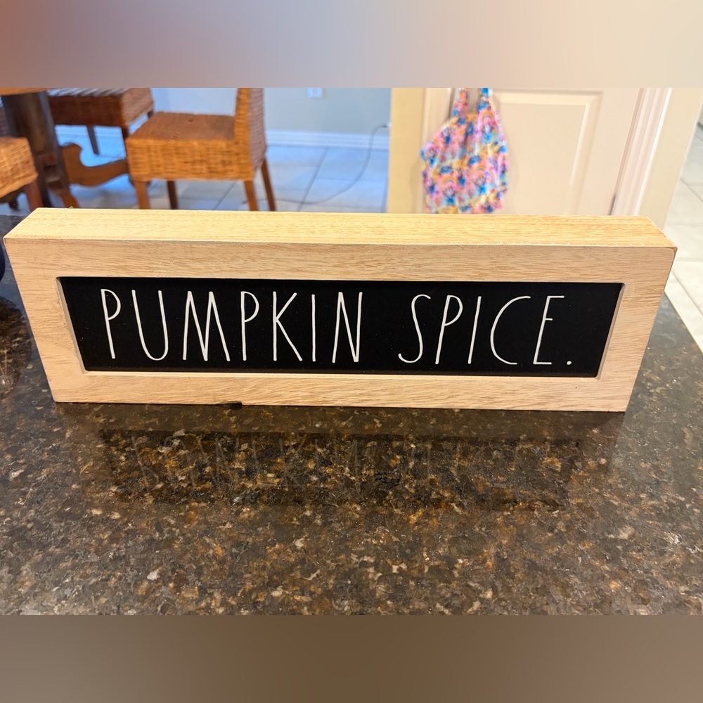 Wooden Rae Dunn Pumpkin Spice Sign
